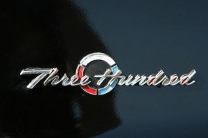 Chrysler 300 symbol on a black car. - 495 Chrysler Jeep Dodge Ram