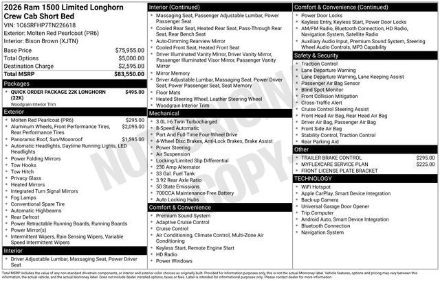2026 RAM 1500 Limited
