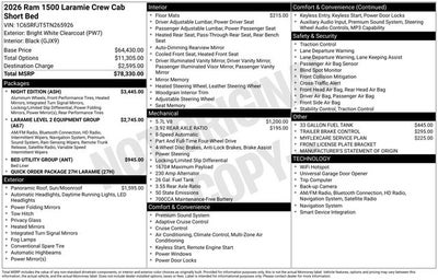 2026 RAM 1500 Laramie
