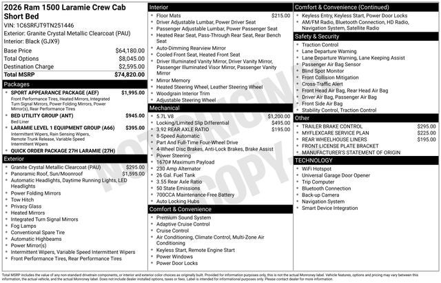 2026 RAM 1500 Laramie