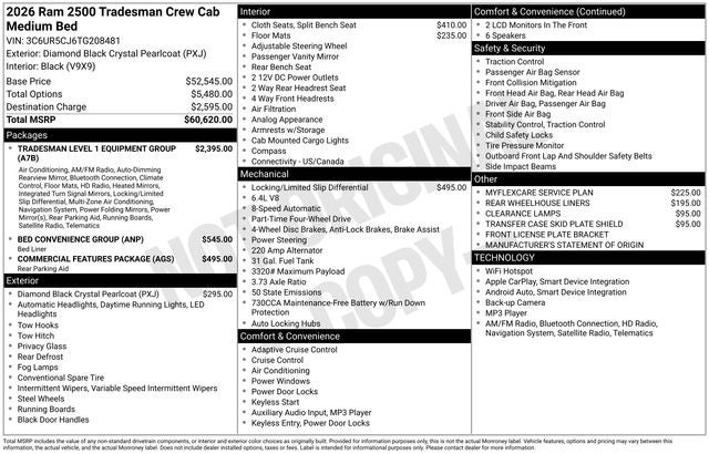 2026 RAM 2500 Tradesman